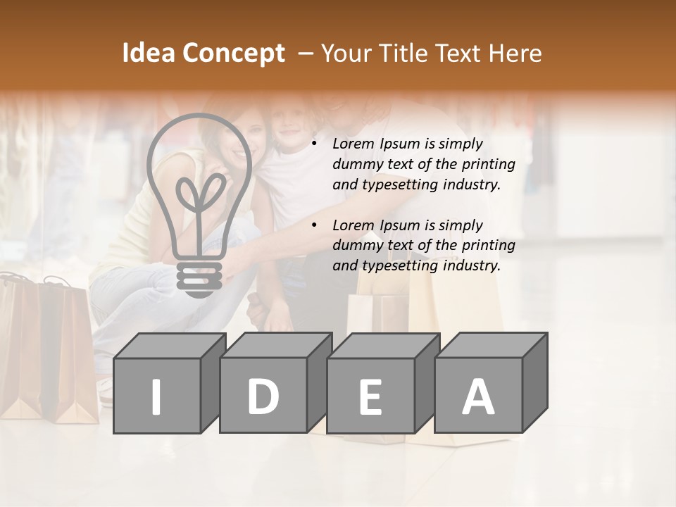 Female Father Child PowerPoint Template