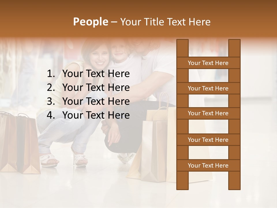Female Father Child PowerPoint Template