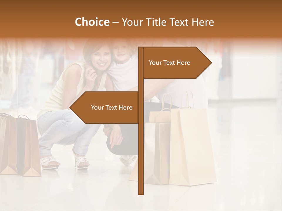 Female Father Child PowerPoint Template