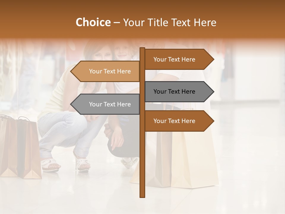 Female Father Child PowerPoint Template