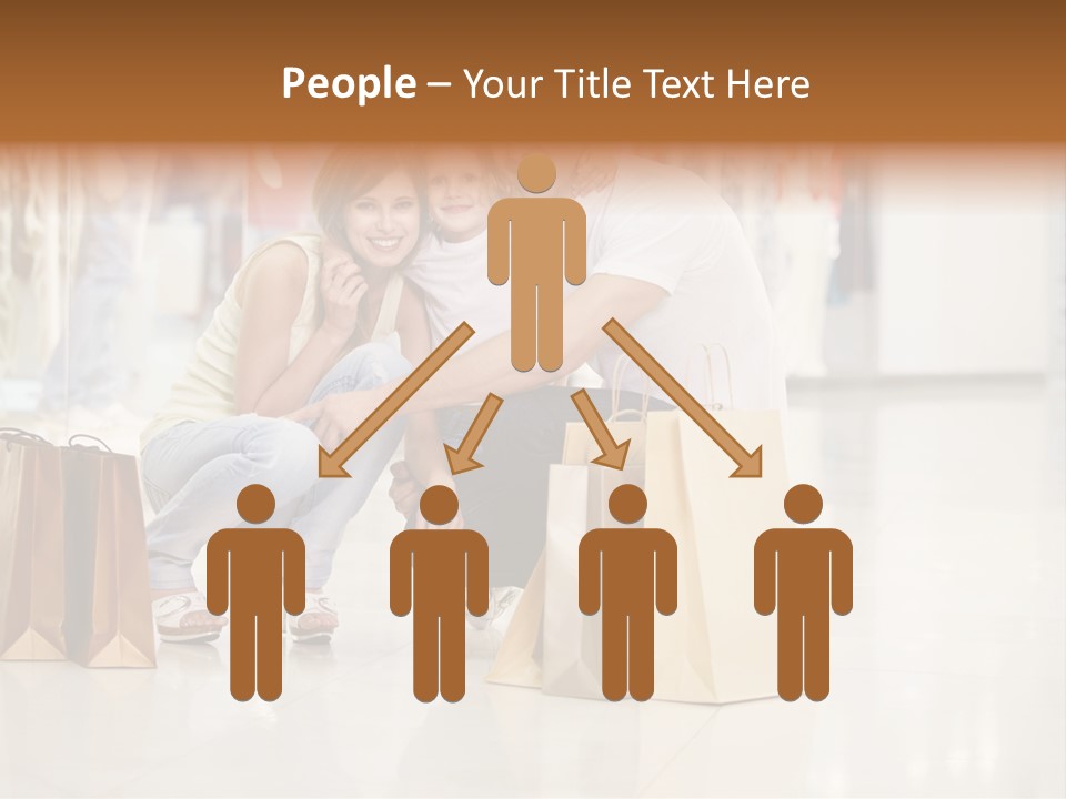 Female Father Child PowerPoint Template