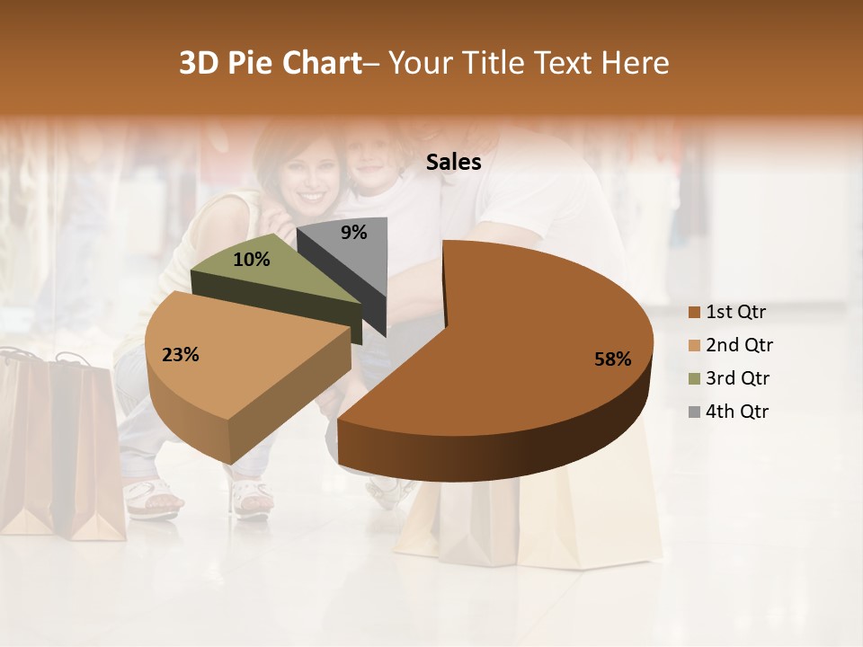 Female Father Child PowerPoint Template