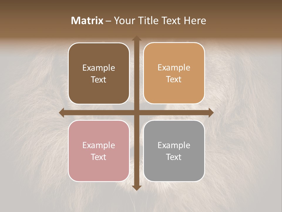 Noble Lion Mane PowerPoint Template