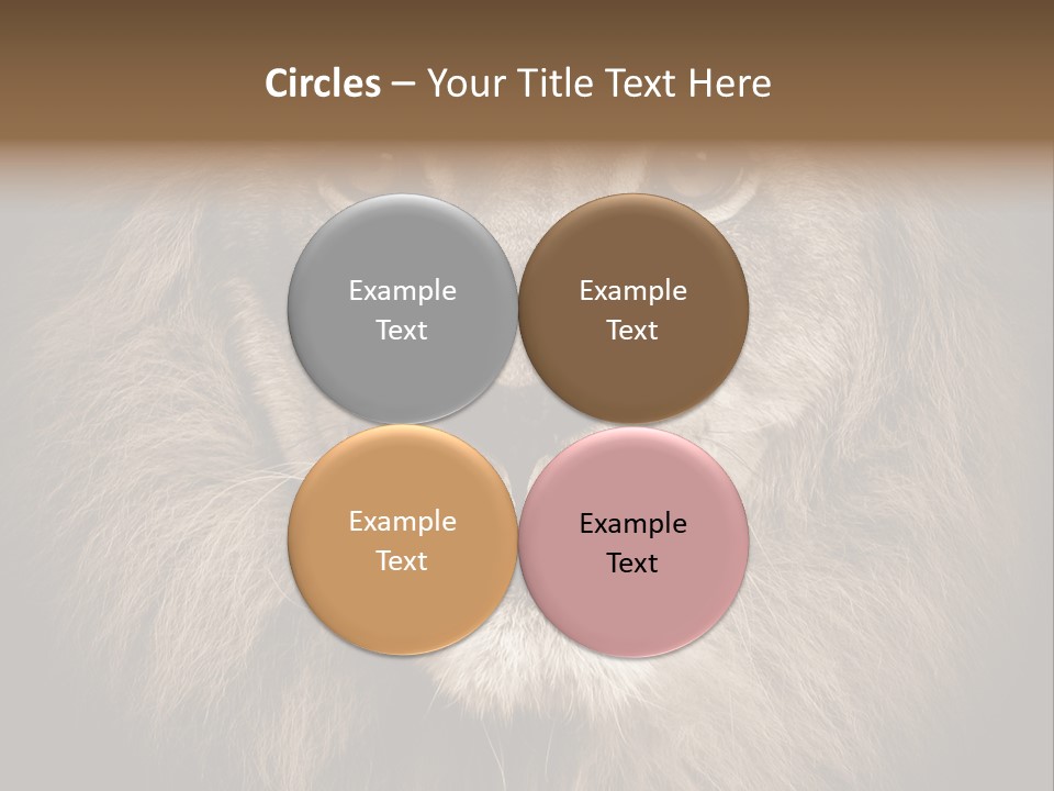 Noble Lion Mane PowerPoint Template