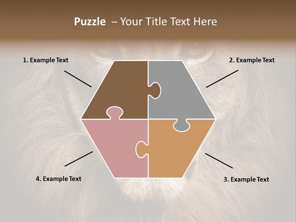 Noble Lion Mane PowerPoint Template