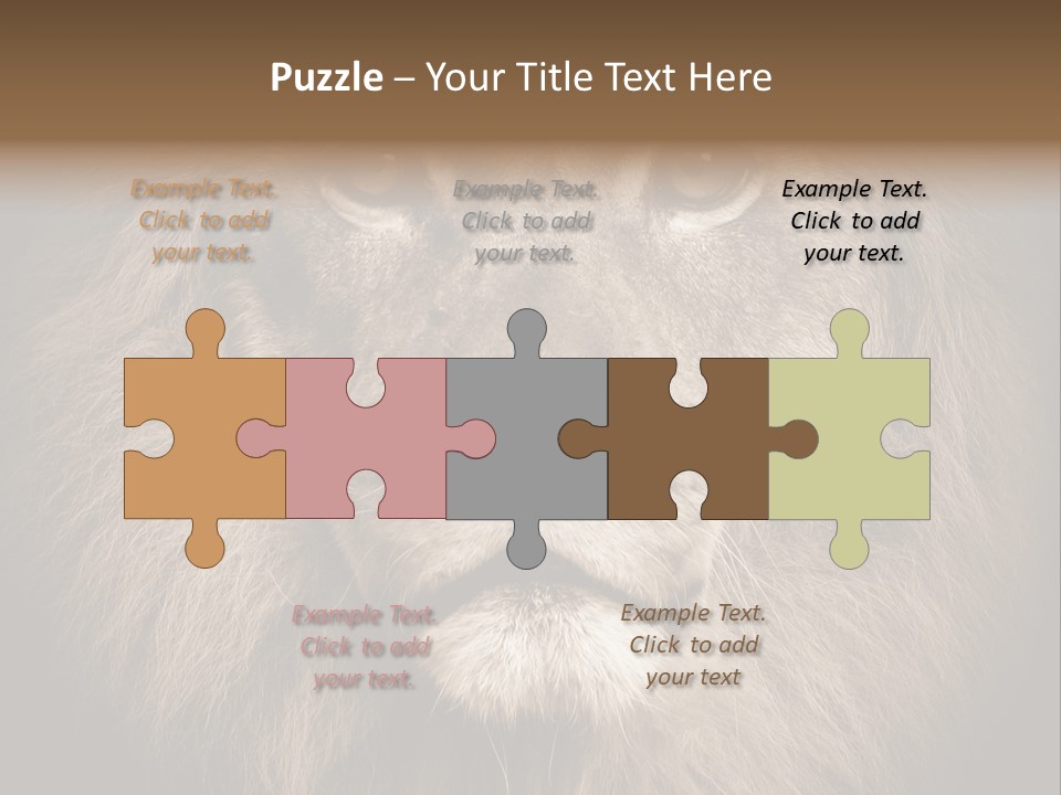 Noble Lion Mane PowerPoint Template