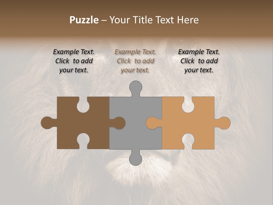 Noble Lion Mane PowerPoint Template