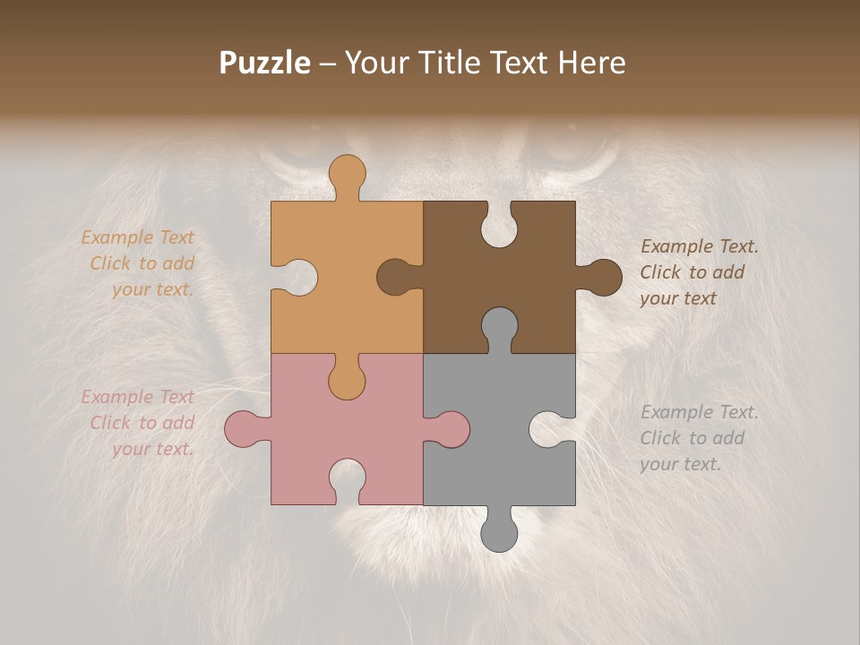 Noble Lion Mane PowerPoint Template