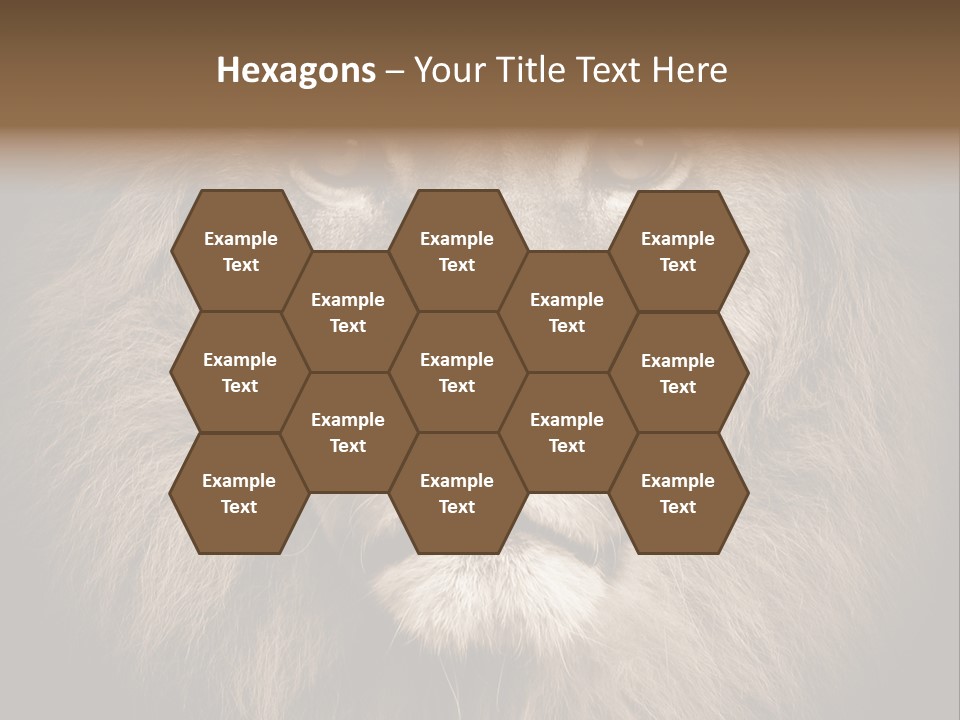 Noble Lion Mane PowerPoint Template