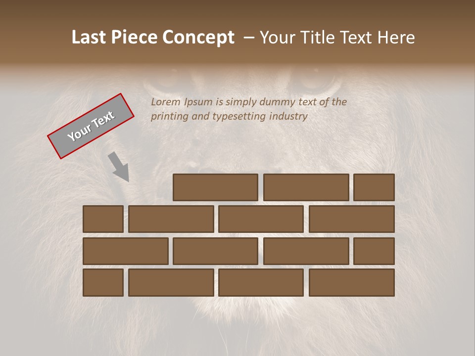 Noble Lion Mane PowerPoint Template