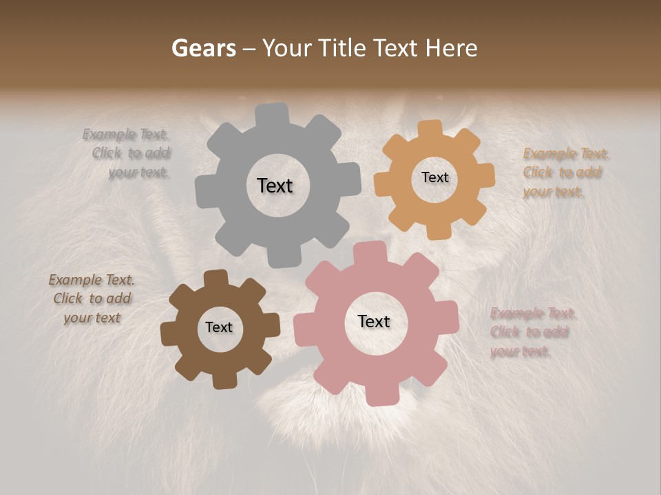 Noble Lion Mane PowerPoint Template