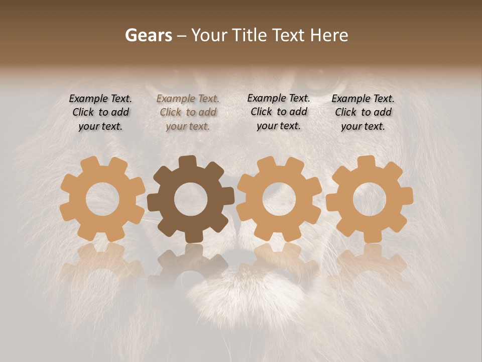 Noble Lion Mane PowerPoint Template