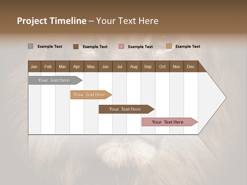 Noble Lion Mane PowerPoint Template