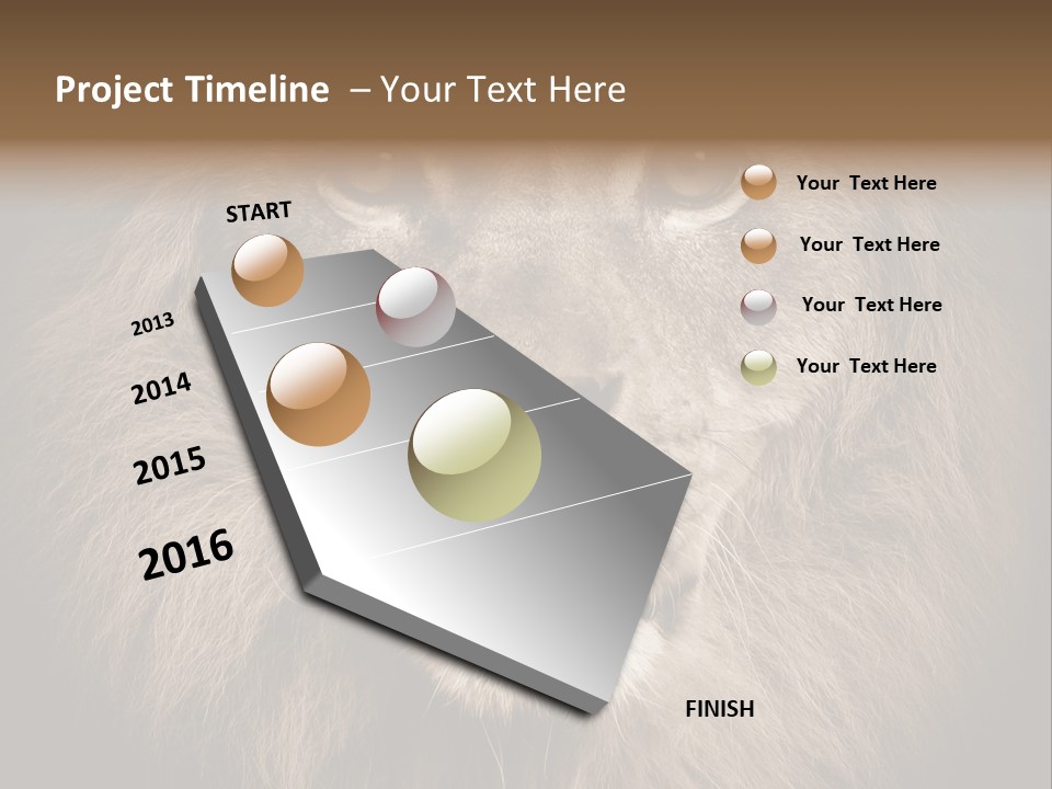 Noble Lion Mane PowerPoint Template