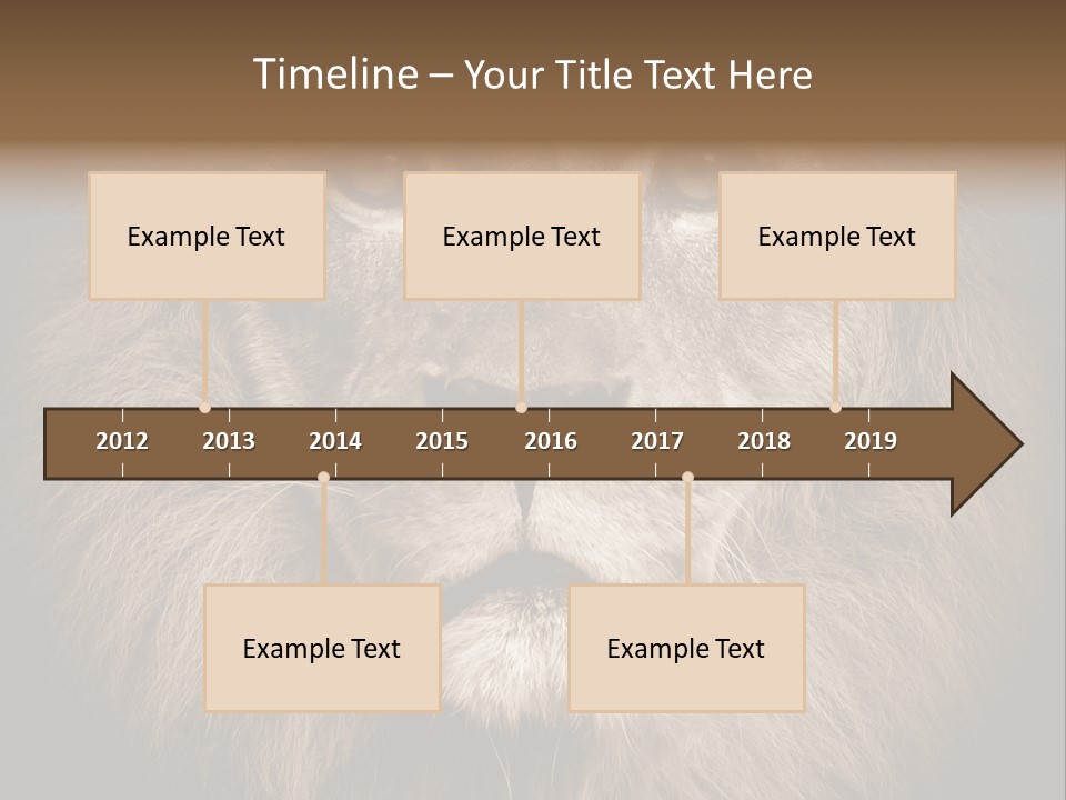 Noble Lion Mane PowerPoint Template