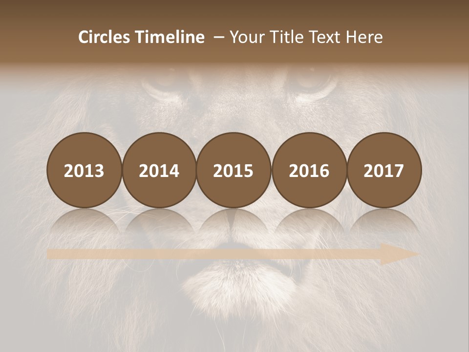 Noble Lion Mane PowerPoint Template