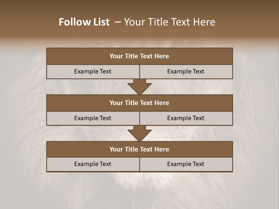 Noble Lion Mane PowerPoint Template