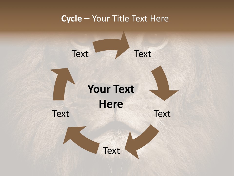 Noble Lion Mane PowerPoint Template