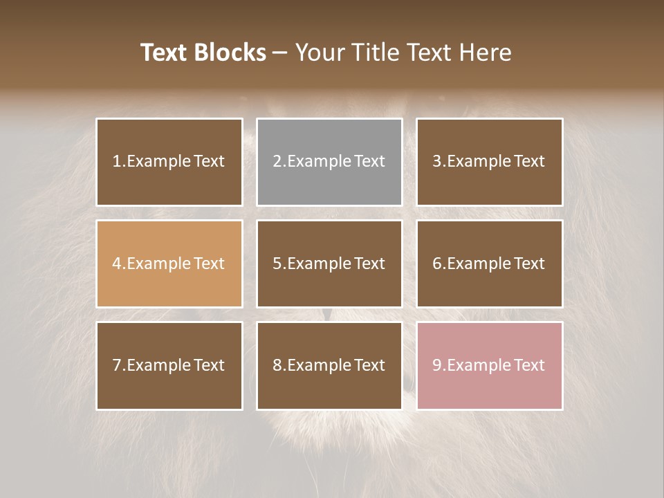 Noble Lion Mane PowerPoint Template