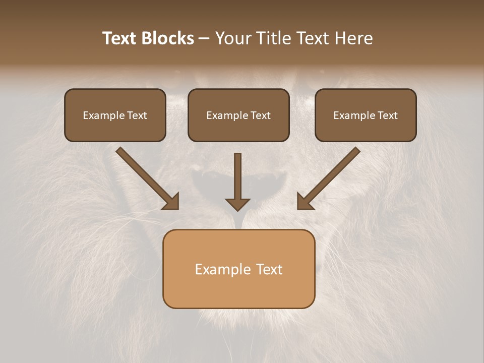 Noble Lion Mane PowerPoint Template