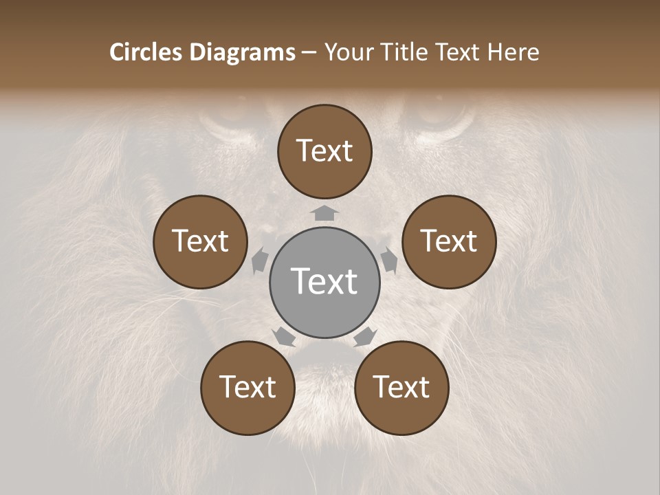 Noble Lion Mane PowerPoint Template