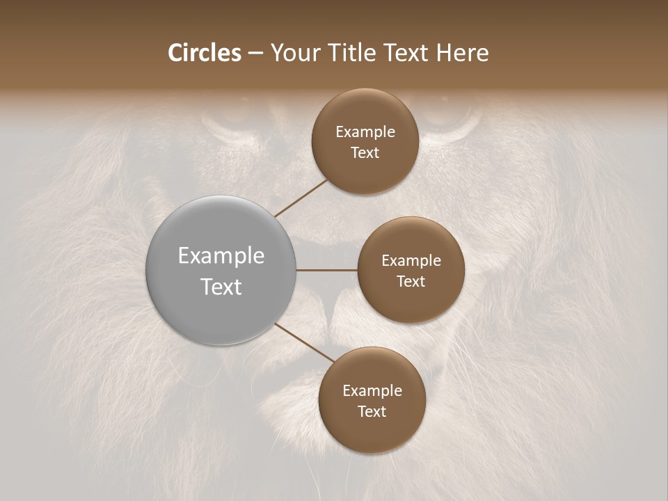 Noble Lion Mane PowerPoint Template