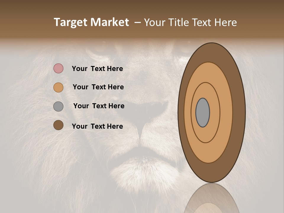 Noble Lion Mane PowerPoint Template