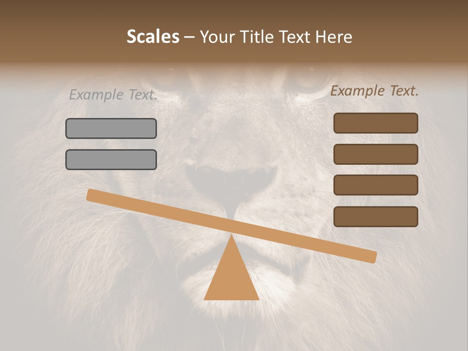 Noble Lion Mane PowerPoint Template