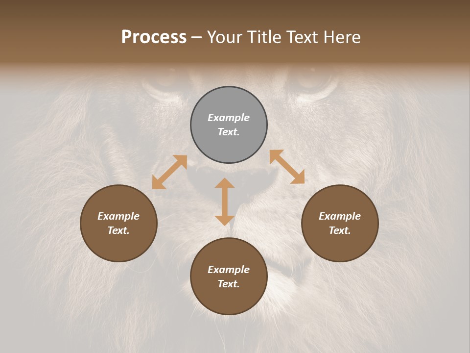 Noble Lion Mane PowerPoint Template