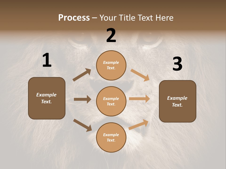 Noble Lion Mane PowerPoint Template