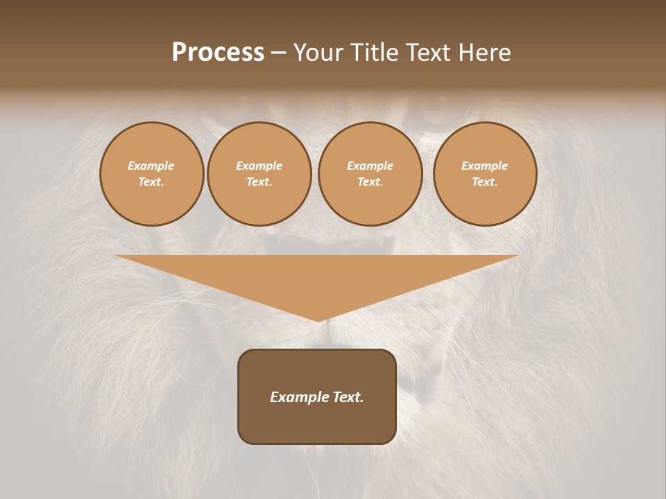 Noble Lion Mane PowerPoint Template
