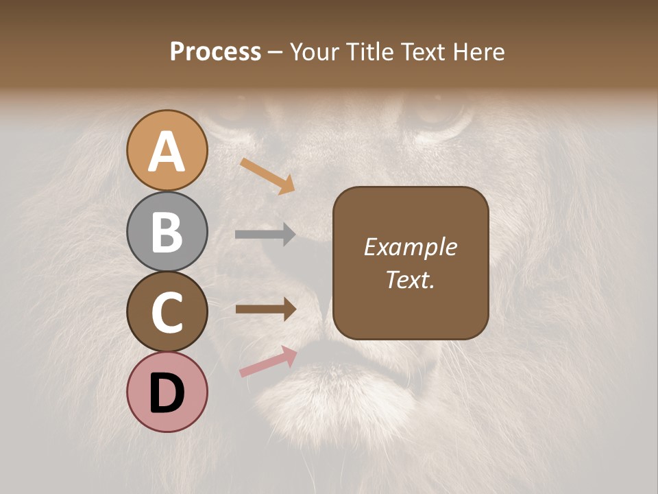 Noble Lion Mane PowerPoint Template