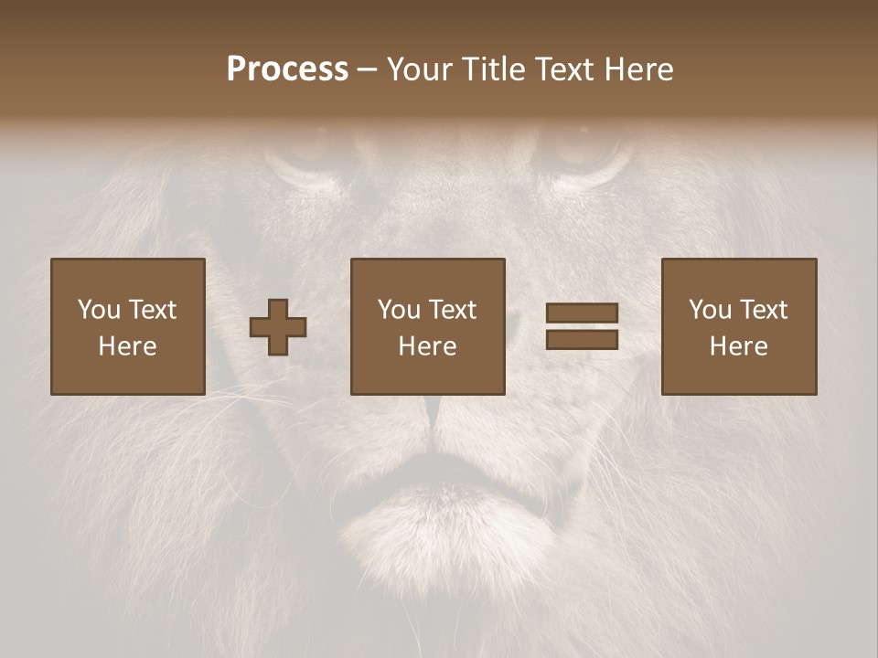 Noble Lion Mane PowerPoint Template