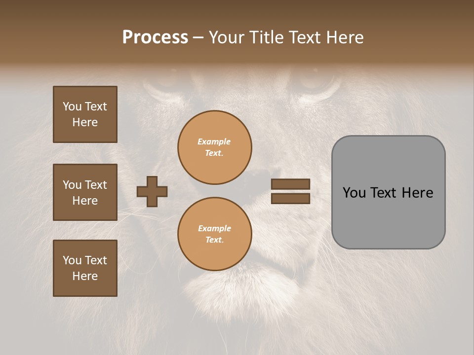 Noble Lion Mane PowerPoint Template