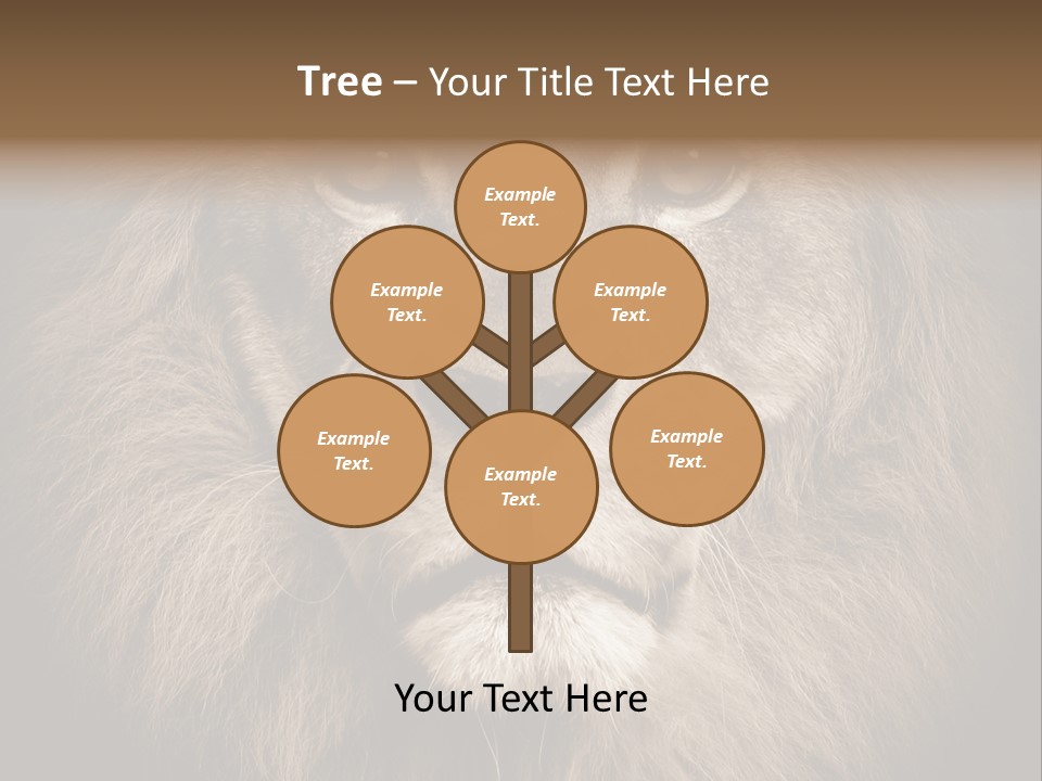 Noble Lion Mane PowerPoint Template