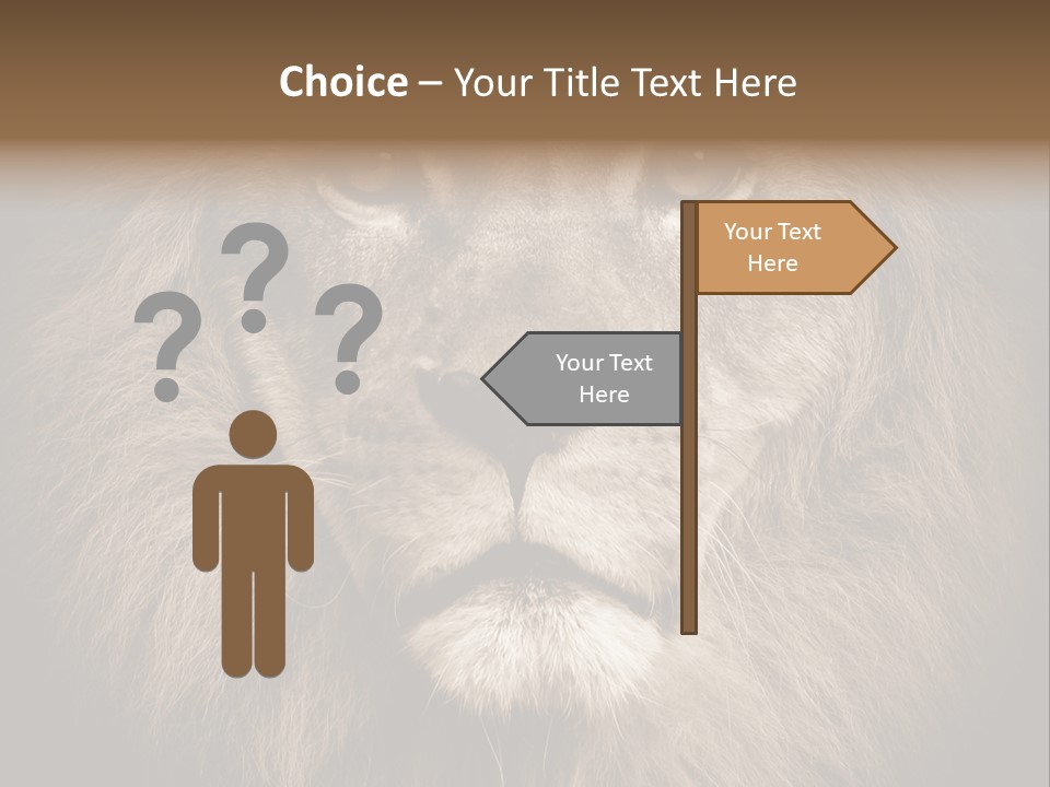 Noble Lion Mane PowerPoint Template