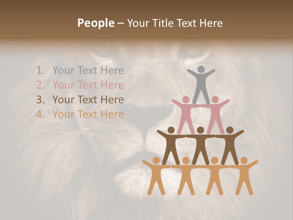 Noble Lion Mane PowerPoint Template