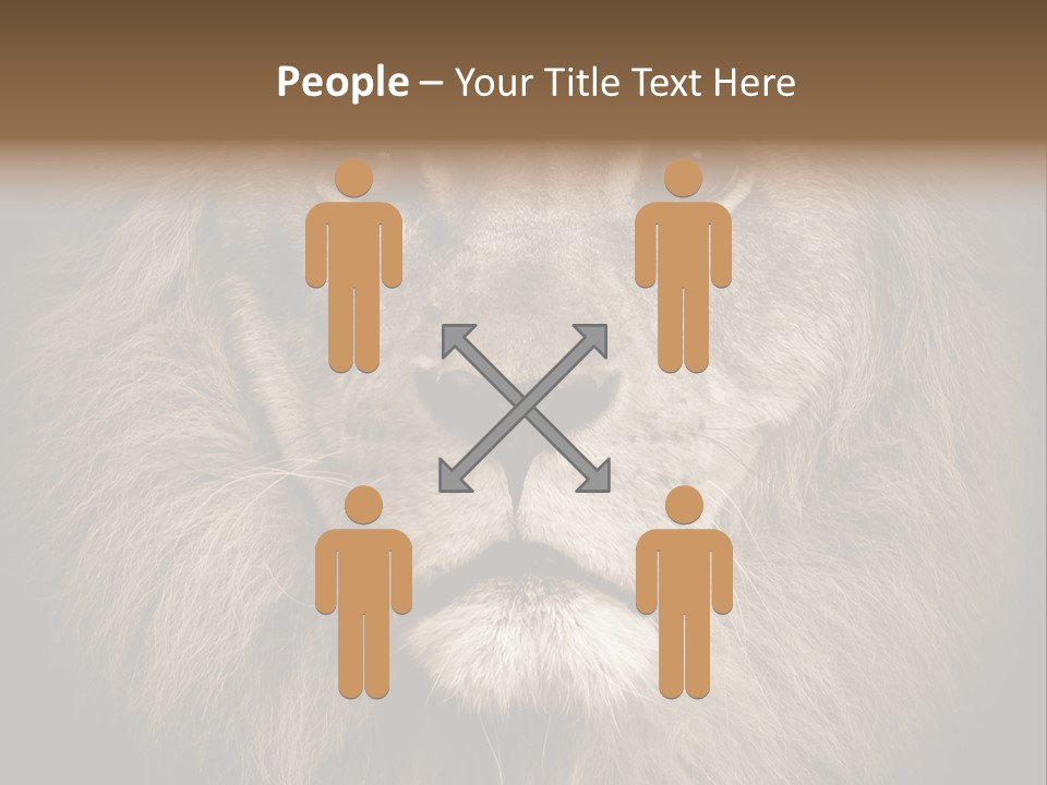 Noble Lion Mane PowerPoint Template
