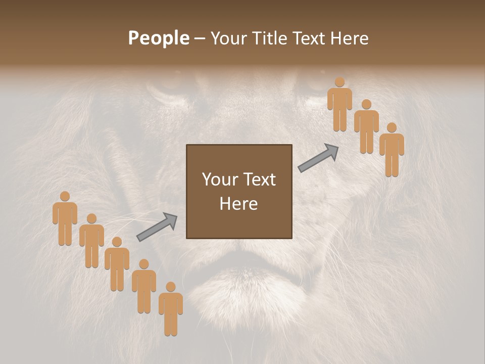 Noble Lion Mane PowerPoint Template