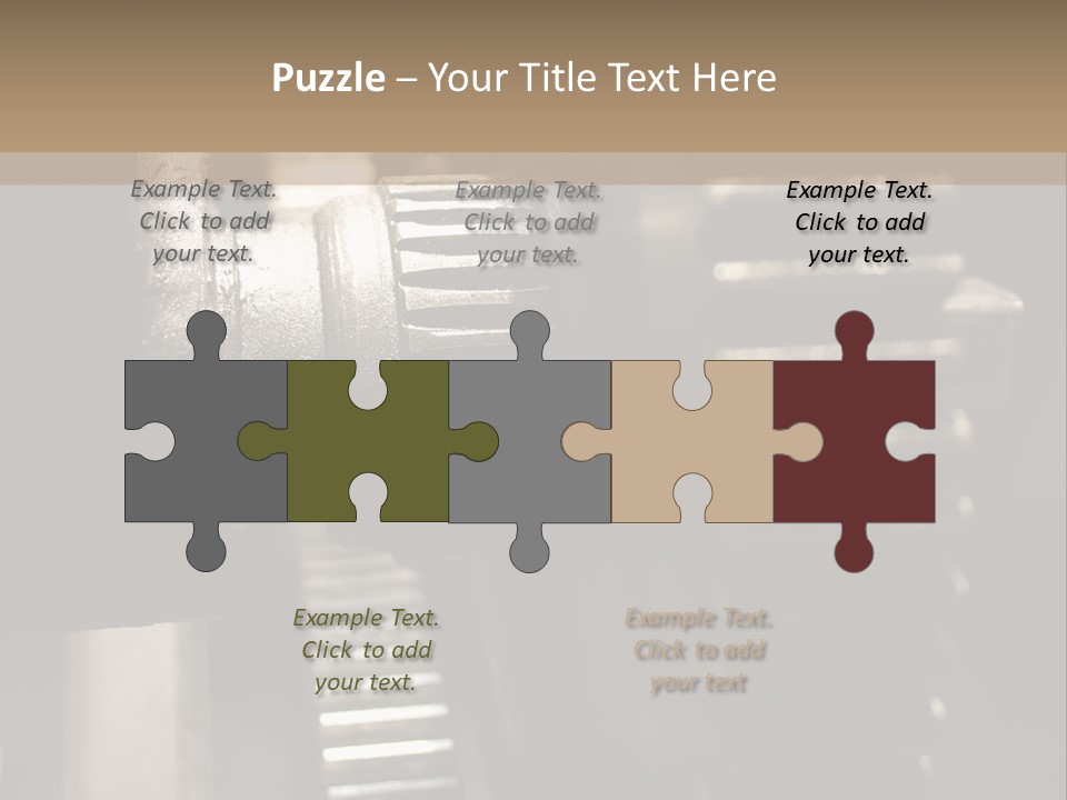 Engine Tooth Collaboration PowerPoint Template