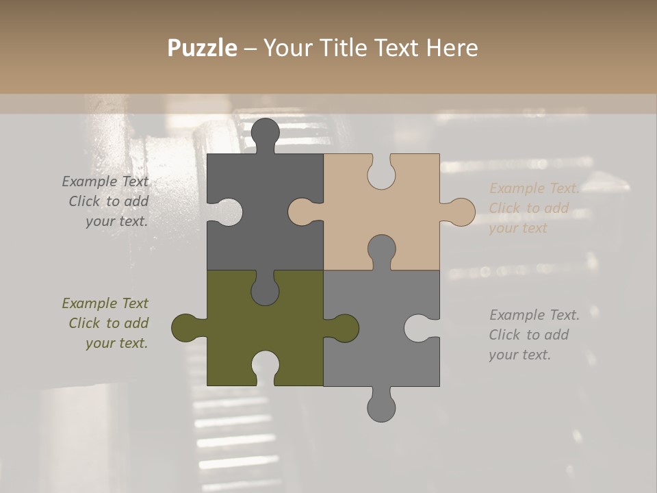 Engine Tooth Collaboration PowerPoint Template