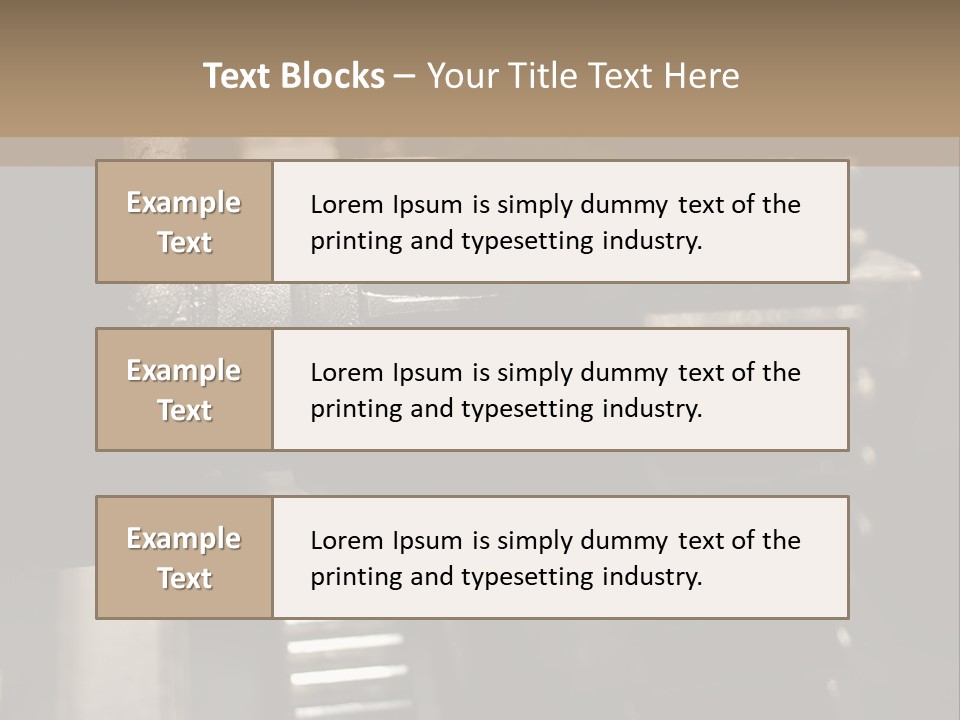 Engine Tooth Collaboration PowerPoint Template