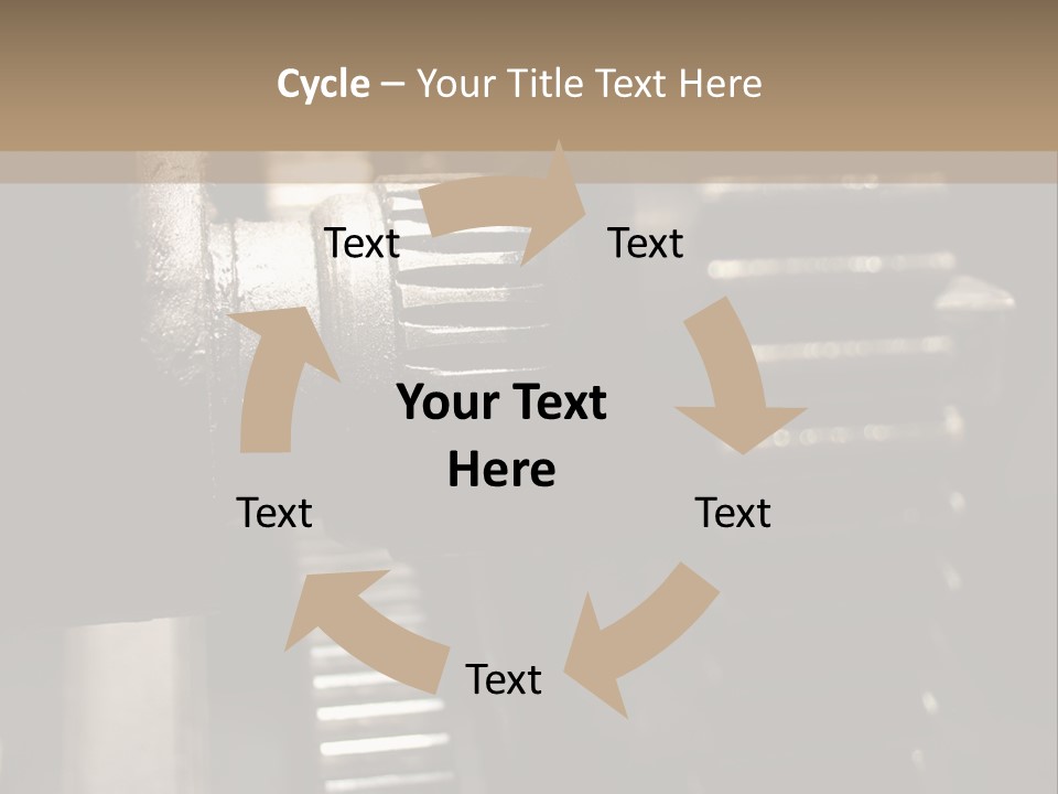 Engine Tooth Collaboration PowerPoint Template