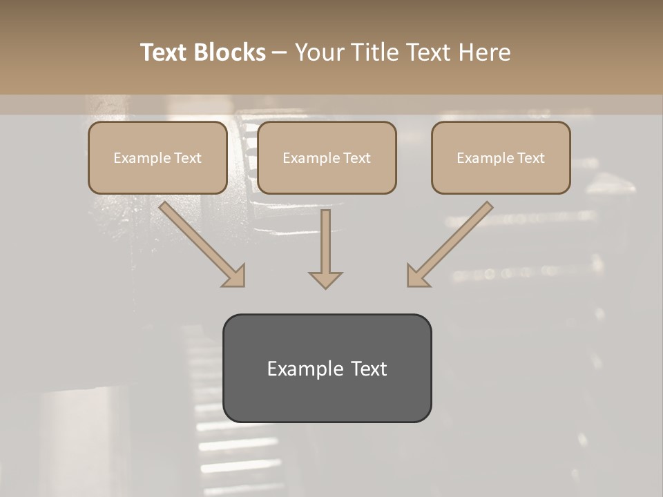Engine Tooth Collaboration PowerPoint Template