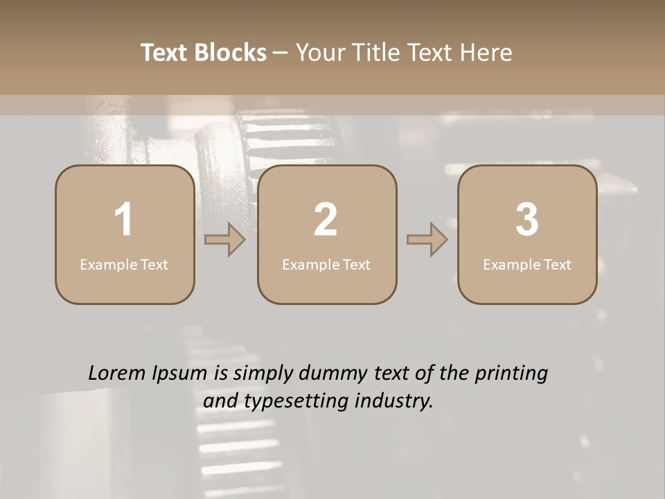 Engine Tooth Collaboration PowerPoint Template
