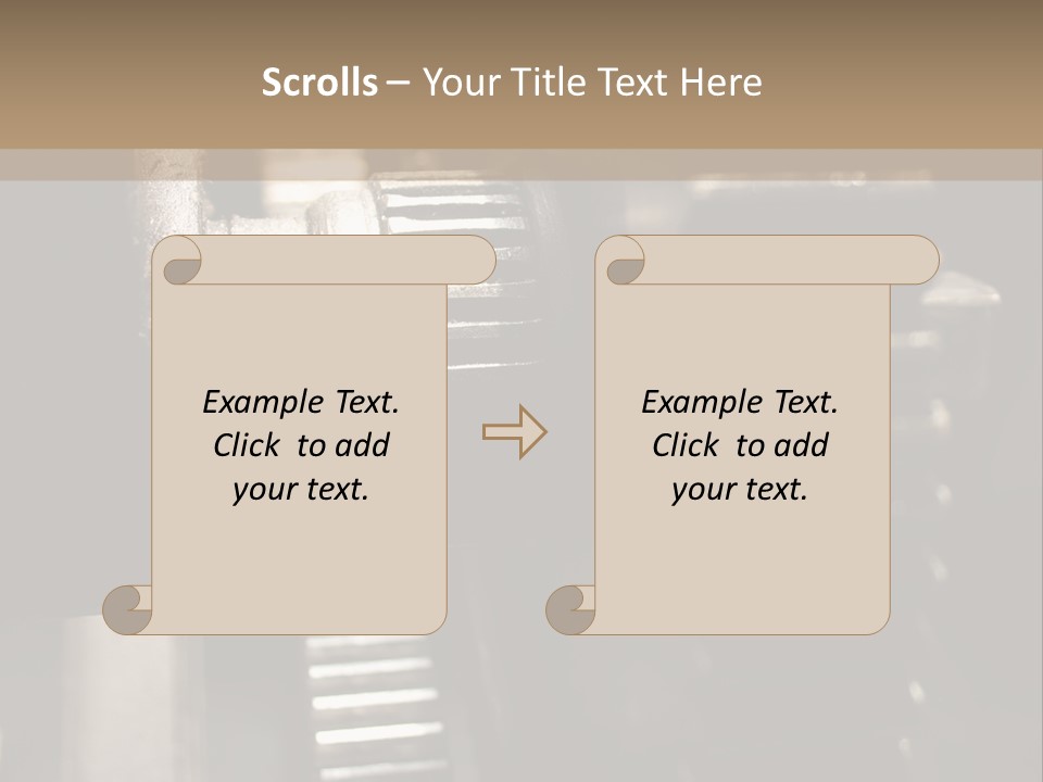 Engine Tooth Collaboration PowerPoint Template