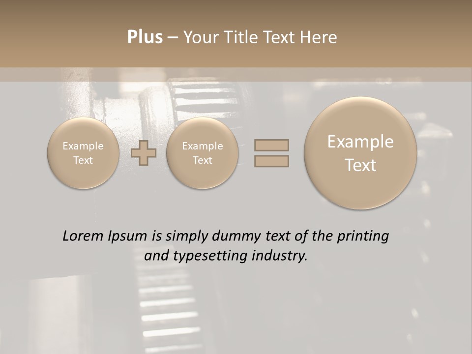 Engine Tooth Collaboration PowerPoint Template