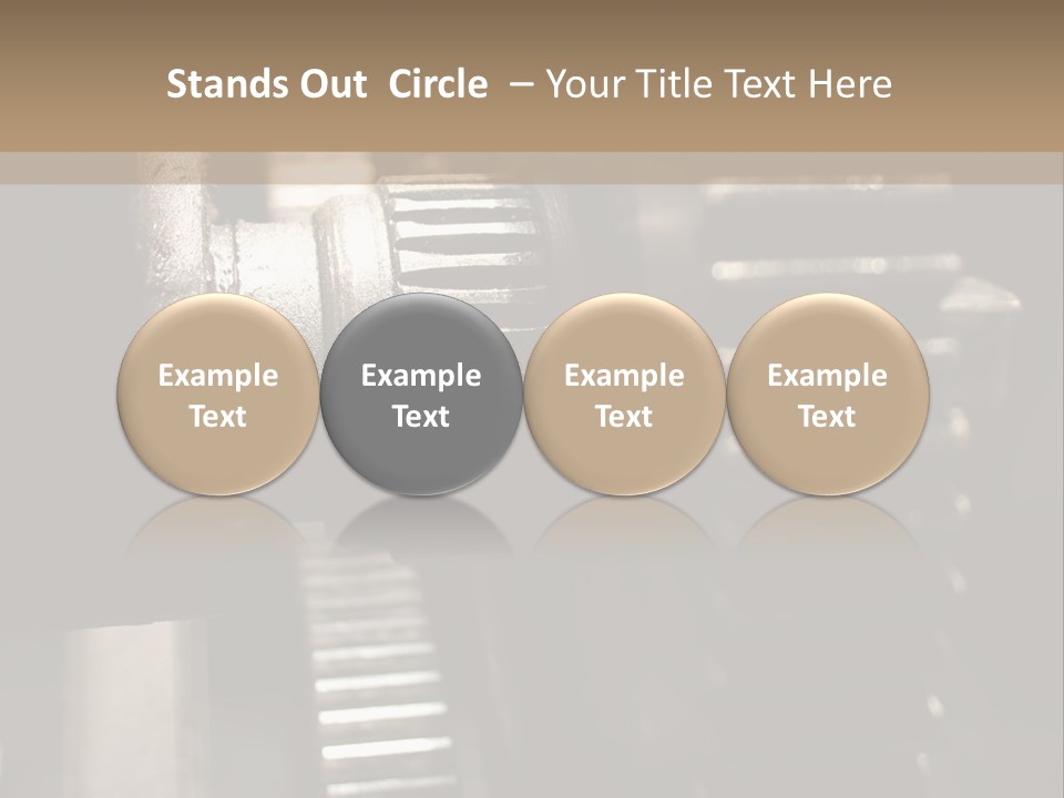 Engine Tooth Collaboration PowerPoint Template