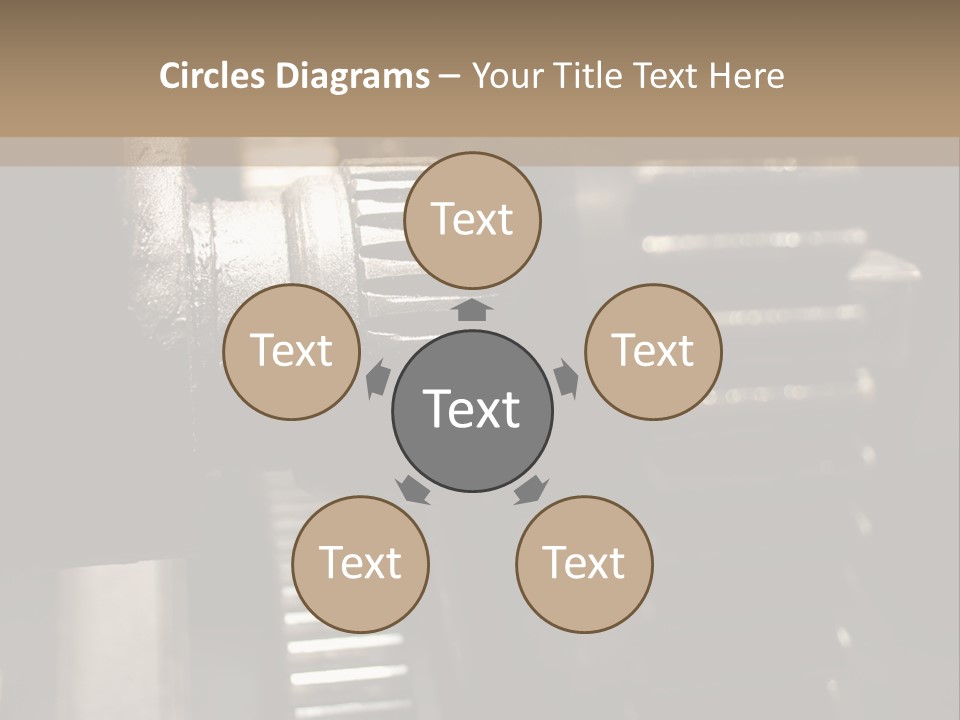 Engine Tooth Collaboration PowerPoint Template