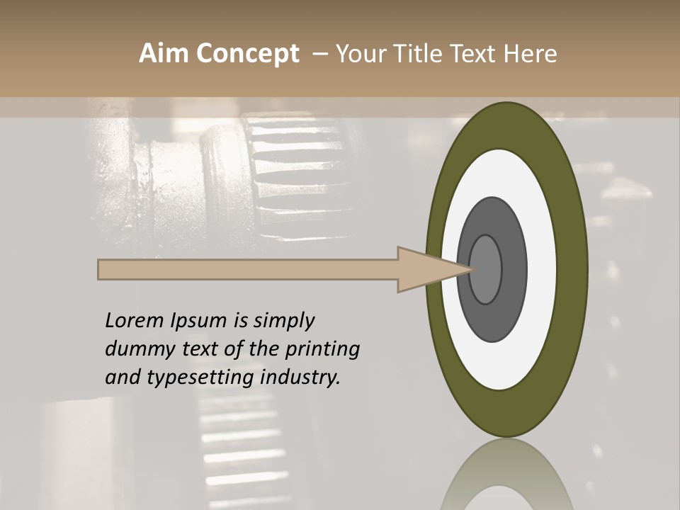 Engine Tooth Collaboration PowerPoint Template